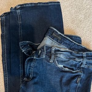 Silver Jeans Women's Dark Blue Flare Jeans